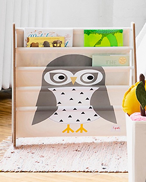 3 Sprouts Libreria Frontale Montessoriana per Bambini - Gufo Grigio Librerie Montessoriane