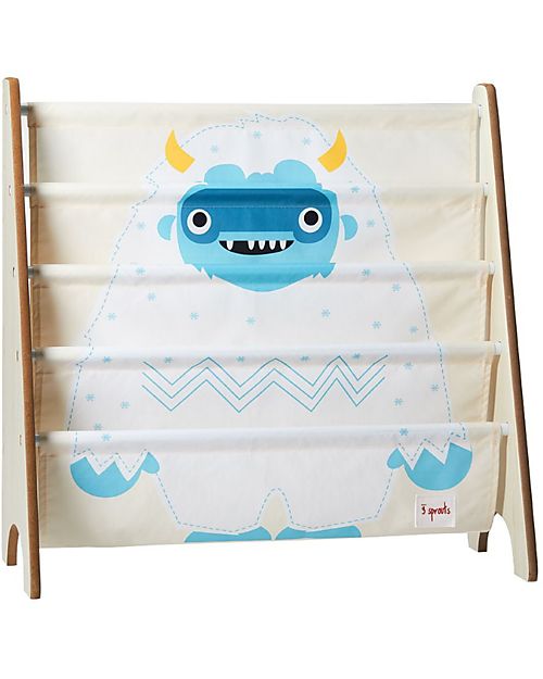 3 Sprouts Libreria Frontale Montessoriana per Bambini - Yeti Blu - 61 x 63 x 25,4 cm Librerie Montessoriane