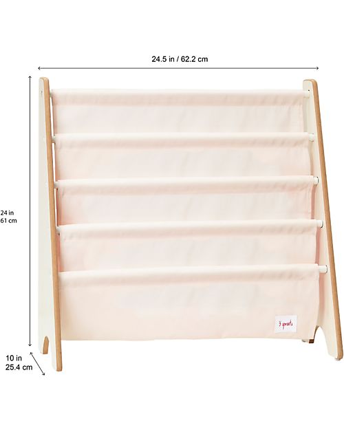 3 Sprouts Libreria Frontale Montessoriana per Bambini - Yeti Blu - 61 x 63 x 25,4 cm Librerie Montessoriane