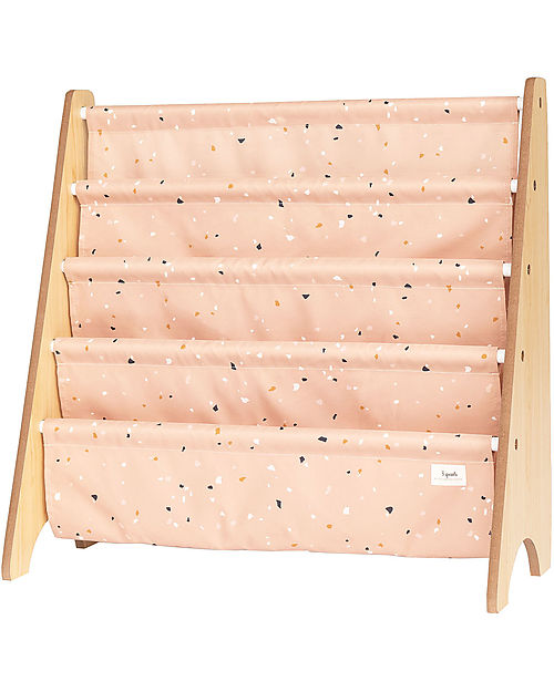 3 Sprouts Libreria Frontale Montessoriana - Terrazzo Argilla - Poliestere Riciclato - 61x63 x25,4 cm Librerie Montessoriane