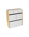 3 Sprouts Mobile Contenitore Portagiochi - Terrazzo Rosa - 70x61x28cm - 100% Materiale Riciclato Contenitori Portaoggetti