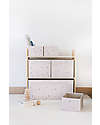 3 Sprouts Mobile Contenitore Portagiochi - Terrazzo Rosa - 70x61x28cm - 100% Materiale Riciclato Contenitori Portaoggetti
