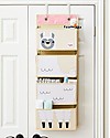 3 Sprouts Organizer da Muro con Ganci, 4 Tasche - Lama Bianco Portaoggetti da Muro