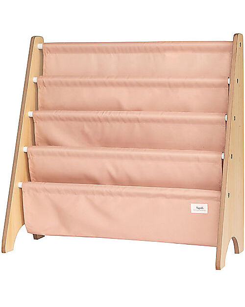 3 Sprouts OUTLET - Libreria Frontale Montessoriana - Argilla - Poliestere Riciclato - 61x63 x25,4 cm Contenitori Portaoggetti