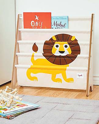 3 Sprouts OUTLET - Libreria Frontale Montessoriana - Leone - Poliestere Riciclato - 61x63 x25,4 cm Librerie Montessoriane