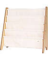 3 Sprouts OUTLET - Libreria Frontale Montessoriana per Bambini - Crema - Poliestere Riciclato - 61x63 x25,4 cm Librerie Montessoriane