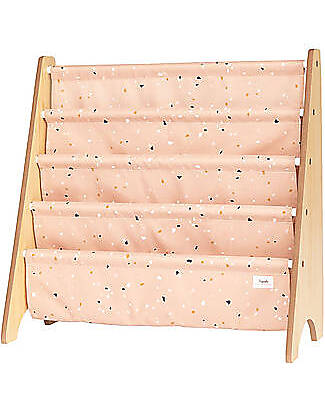 3 Sprouts OUTLET - Libreria Frontale Montessoriana - Terrazzo Argilla - Poliestere Riciclato - 61x63 x25,4 cm Librerie Montessoriane