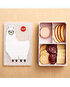 3 Sprouts Porta Pranzo Bento in Silicone - Lama Rosa - 3 Scomparti Porta Merenda