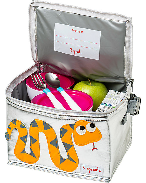 3 Sprouts Porta Pranzo Termico - Serpente Zaini Asilo