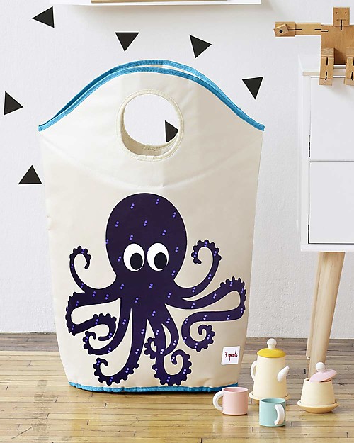 3 Sprouts Portabiancheria Polpo - Ordine, pulizia e colore! Cesta Porta Biancheria
