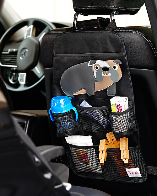 3 Sprouts Portaoggetti per Auto, Bulldog - Universale, 56 x 33 cm Accessori Seggiolini Auto