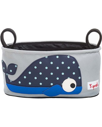 3 Sprouts Portaoggetti per Passeggino - Balena - Si adatta a qualunque passeggino! Accessori