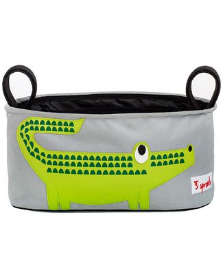 3 Sprouts Portaoggetti per Passeggino - Coccodrillo - Si adatta a qualunque passeggino! Accessori