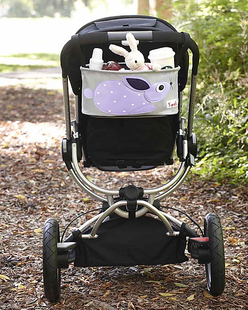 3 Sprouts Portaoggetti per Passeggino - Coniglio - Si adatta a qualunque passeggino! Borse e Organizer