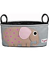 3 Sprouts Portaoggetti per Passeggino - Elefante - Si adatta a qualunque passeggino! Borse e Organizer