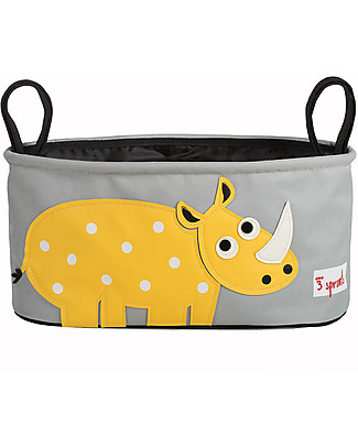 3 Sprouts Portaoggetti per Passeggino - Rinoceronte - Si adatta a qualunque passeggino! Accessori