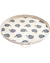 3 Sprouts Tappeto Gioco e Borsa  2-in-1 in Tela di Cotone 100%, Riccio - 112 cm diametro Tappeti Porta Gioco
