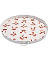 3 Sprouts Tappeto Gioco e Borsa  2-in-1 in Tela di Cotone 100%, Volpe - 112 cm diametro Tappeti Gioco
