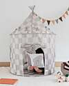 3 Sprouts Tenda da Gioco - Scacchi - Beige - 100% Poliestere Riciclato Tende Gioco