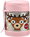 3 Sprouts Thermos Porta Cibo in Acciaio Inossidabile con Cucchiaio-Forchetta, 350 ml -  Cerbiatto Rosa Contenitori Termici