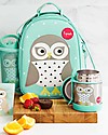 3 Sprouts Thermos Porta Cibo in Acciaio Inossidabile con Cucchiaio-Forchetta, 350 ml -  Gufo Verde Contenitori Termici