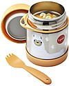 3 Sprouts Thermos Porta Cibo in Acciaio Inossidabile con Cucchiaio-Forchetta, 350 ml -  Lama Pesca Contenitori Termici