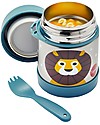 3 Sprouts Thermos Porta Cibo in Acciaio Inossidabile con Cucchiaio-Forchetta, 350 ml -  Leone Blu Contenitori Termici