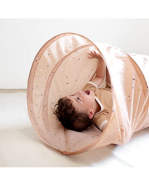 3 Sprouts Tunnel Gioco - Terrazzo Clay - Poliestere Riciclato - 180 x Diametro 46 cm Tende Gioco