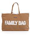 Family Bag Borsa Fasciatoio 55 x 18 x 40 cm - Camoscio con Dettagli Teddy - Include Materassino per il Cambio!