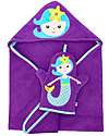 Asciugamano Baby con Cappuccio - Sirena - 100% cotone