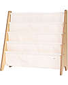 Libreria Frontale Montessoriana - Crema - Poliestere Riciclato - 61x63 x25,4 cm