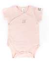 Body Maniche Corte - Rosa - Bambù Bio Elasticizzato