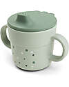 Tazza con Beccuccio - Happy Dots Verde - 100% PP Alimentare Tazza con Beccuccio - Happy Dots Verde - 100% PP Alimentare