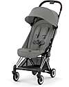 Passeggino Coya - Mirage Grey Telaio Chrome - Leggero e Ultracompatto dalla Nascita ai 4 Anni