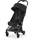 Passeggino Coya - Sepia Black Telaio Matt - Leggero e Ultracompatto dalla Nascita ai 4 Anni