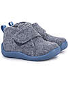Pantofole in Lana Cotta - Azzurro e Grigio - Perfette in Casa o all'Asilo! Pantofole in Lana Cotta - Azzurro e Grigio - Perfette in Casa o all'Asilo!