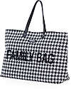Family Bag Borsa Weekend - Pied de Poule - 55x18x40 cm