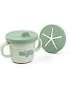 Tazza con Beccuccio e Snack Foodie - Croco - Verde - 100% PP Alimentare