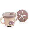 Tazza con Beccuccio e Snack Foodie - Wally - Rosa Cipria - 100% PP Alimentare Tazza con Beccuccio e Snack Foodie - Wally - Rosa Cipria - 100% PP Alimentare