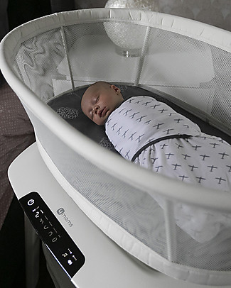 4moms Culla MamaRoo Sleep - Betulla - 5 Opzioni di Dondolio con 5 Velocità Culle e Ceste