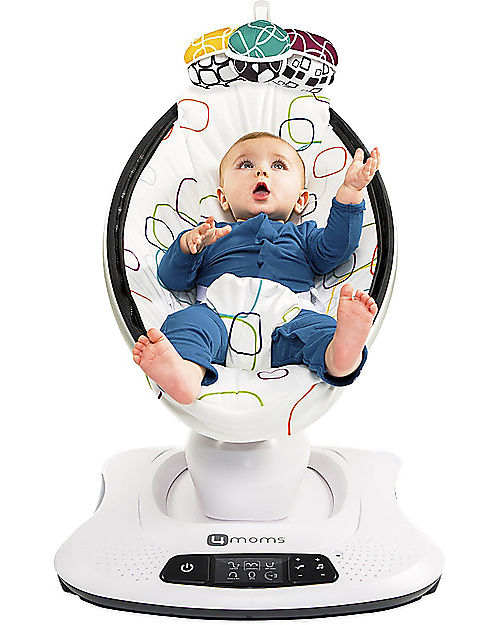 4moms OUTLET - Sdraietta a Dondolo Elettrica MamaRoo 4.0, Multi Plush - Simula il Dondolio dei Genitori - Pezzo di Showroom Sdraiette_