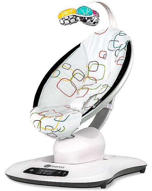 4moms OUTLET - Sdraietta a Dondolo Elettrica MamaRoo 4.0, Multi Plush - Simula il Dondolio dei Genitori - Pezzo di Showroom Sdraiette_