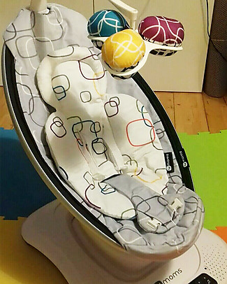 4moms Riduttore per Sdraietta mamaRoo 4.0, Multicolor/Grigio - Reversibile Sdraiette_