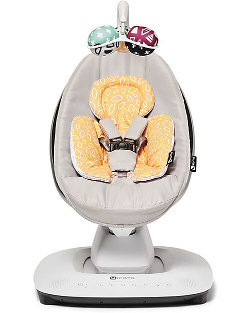 4moms Riduttore per Sdraietta MamaRoo 5.0 - Yellow/Mesh - Reversibile - Leggero e Traspirante Sdraiette_