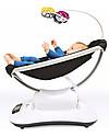 4moms Sdraietta a Dondolo Elettrica MamaRoo 4.0 - Classic Black - Simula il Dondolio dei Genitori Sdraiette_