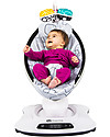 4moms Sdraietta a Dondolo Elettrica MamaRoo 4.0 - Silver Plush - Simula il Dondolio dei Genitori Sdraiette_