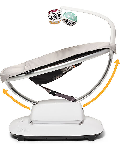 4moms Sdraietta a Dondolo Elettrica MamaRoo 5.0 - Grigio - Simula il Dondolio dei Genitori Sdraiette_