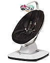 4moms Sdraietta a Dondolo Elettrica MamaRoo 5.0 - Nero - Simula il Dondolio dei Genitori Sdraiette_