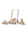 Carrello Primi Passi - Rosa - con 20 Blocchi - Legno di Faggio Certificato FSC Carrello Primi Passi - Rosa - con 20 Blocchi - Legno di Faggio Certificato FSC