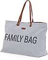 Family Bag Borsa Weekend - Grigio - Canvas - 55x18x40 cm
